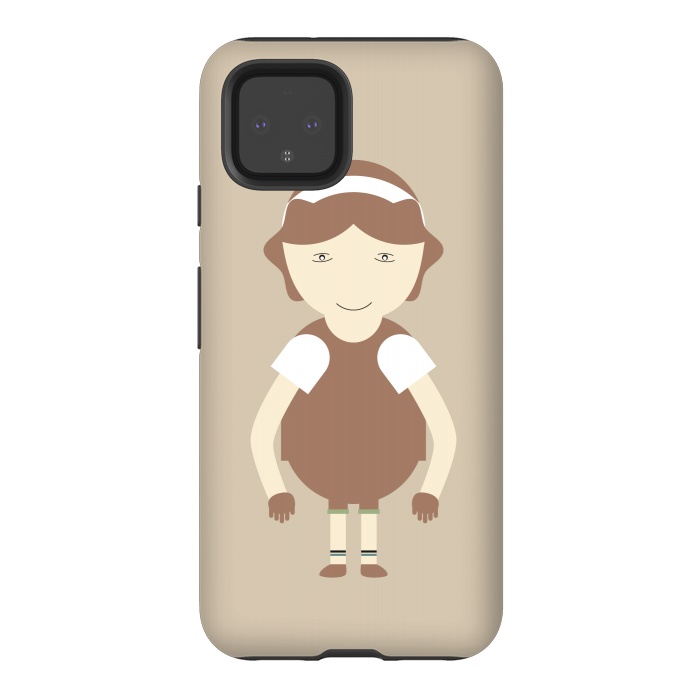 Pixel 4 StrongFit little brown girl by TMSarts