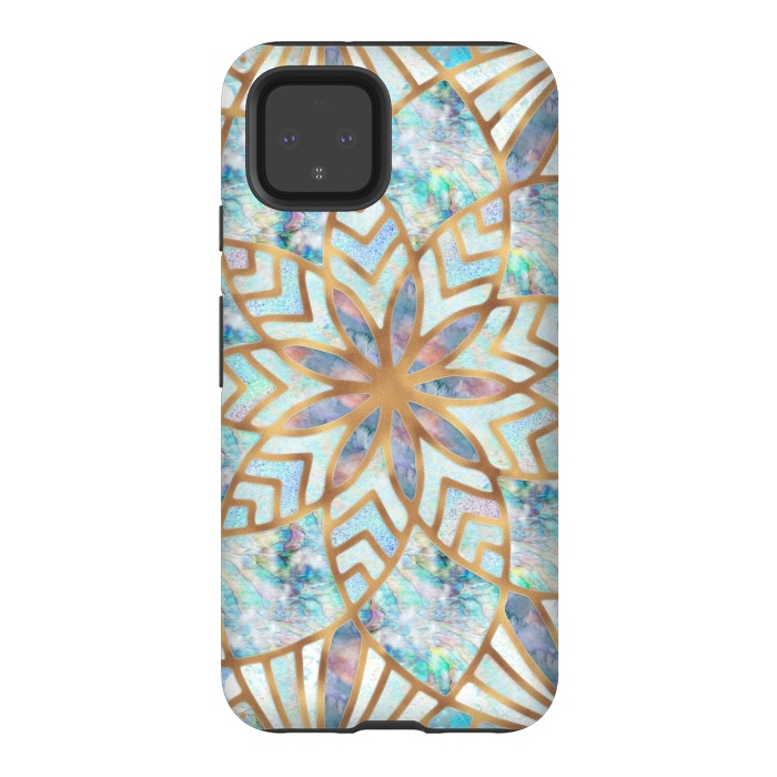 Pixel 4 StrongFit Mother of Pearl Mandala by  Utart
