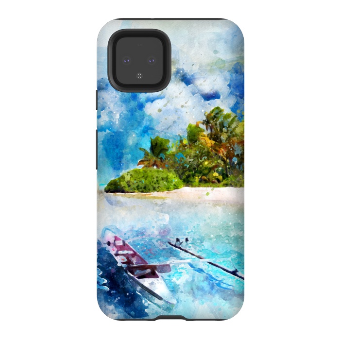 Pixel 4 StrongFit Boat at Island by Creativeaxle