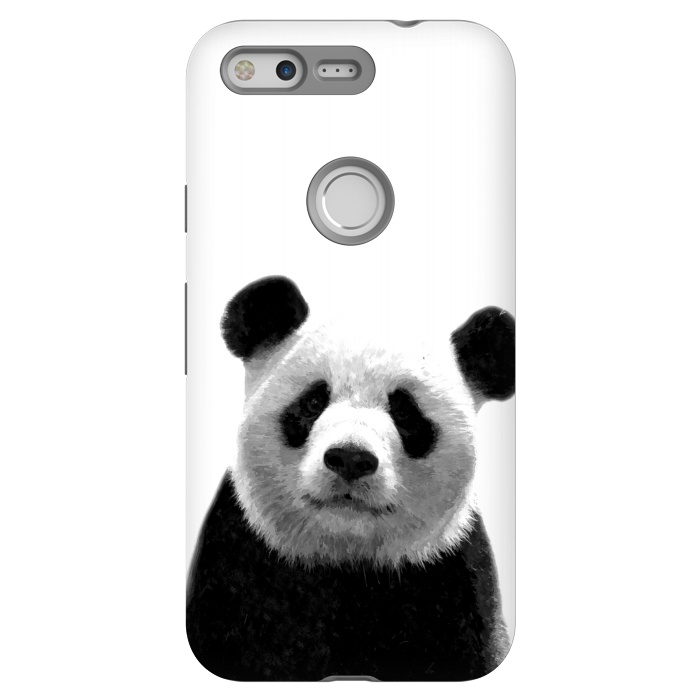 Pixel StrongFit Black and White Panda Portrait by Alemi