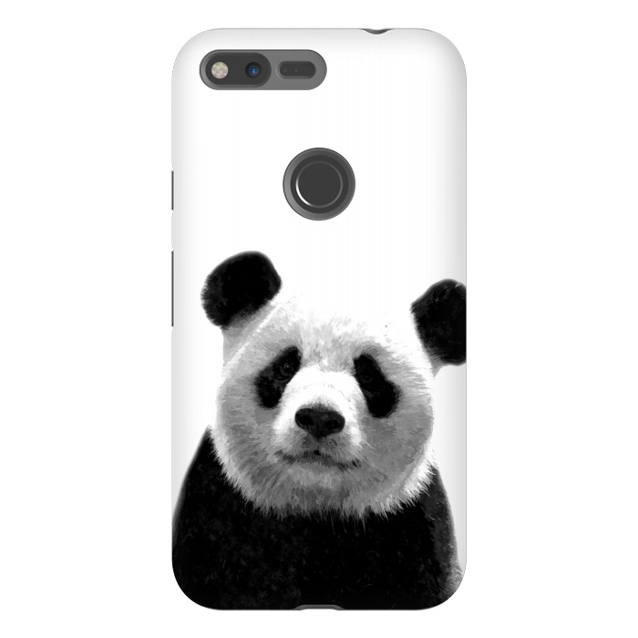 Pixel XL StrongFit Black and White Panda Portrait by Alemi