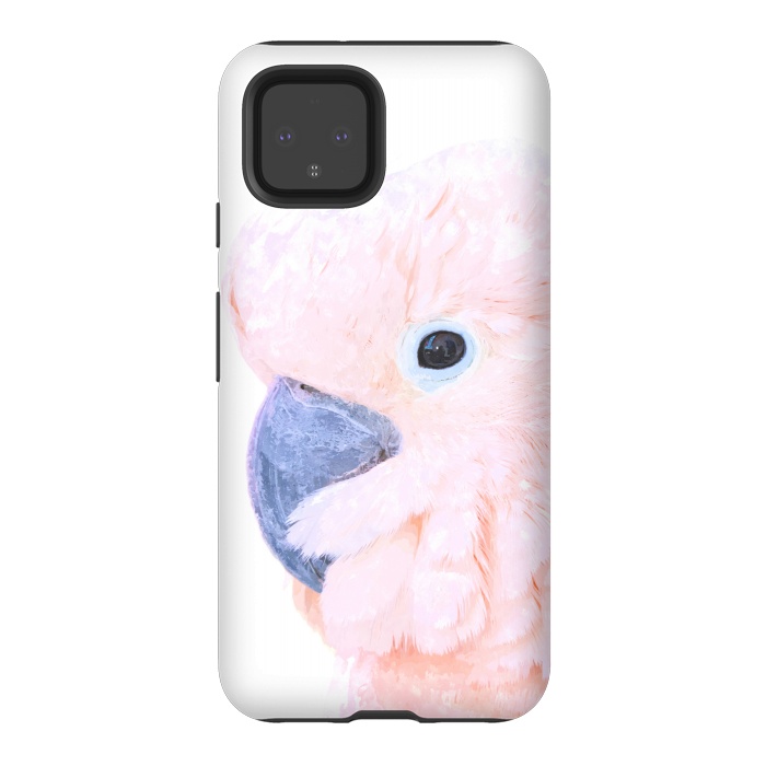 Pixel 4 StrongFit Pink Cockatoo by Alemi
