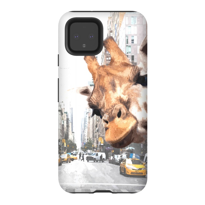 Pixel 4 StrongFit Selfie Giraffe in NYC by Alemi