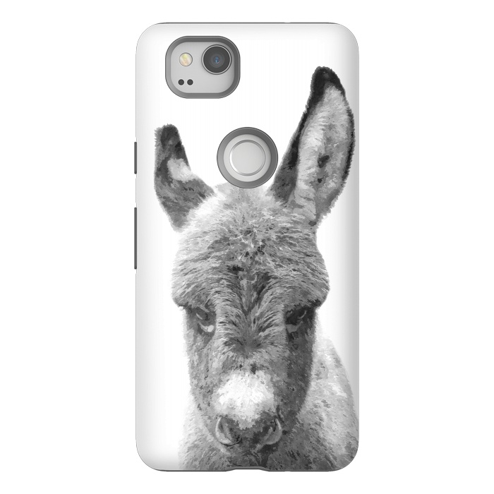 Pixel 2 StrongFit Black and White Baby Donkey by Alemi