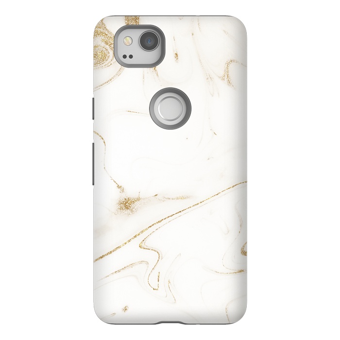 Pixel 2 StrongFit Elegant gold and white marble image by InovArts