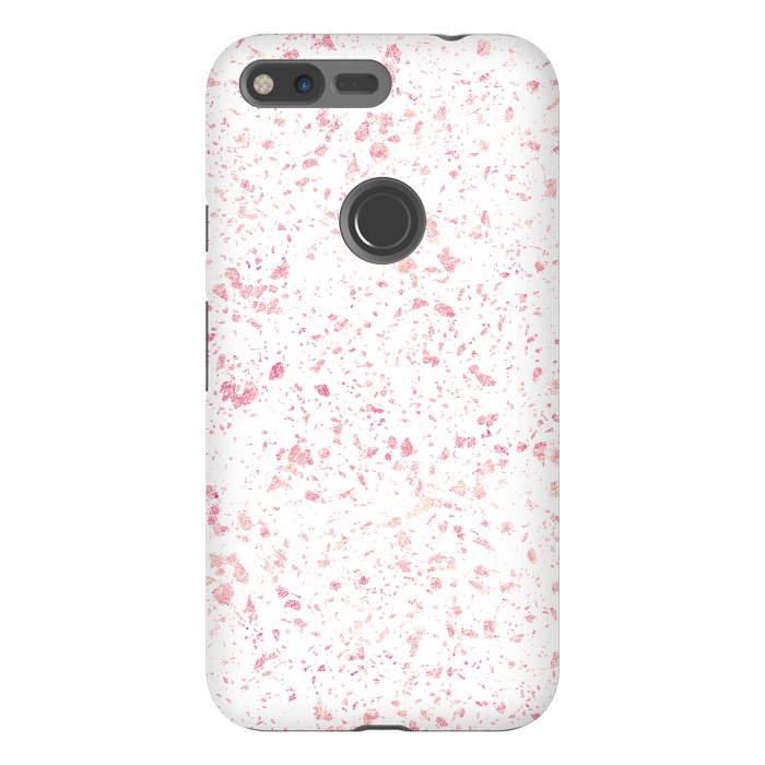 Pixel XL StrongFit Classy vintage marble rose gold terrazzo design by InovArts