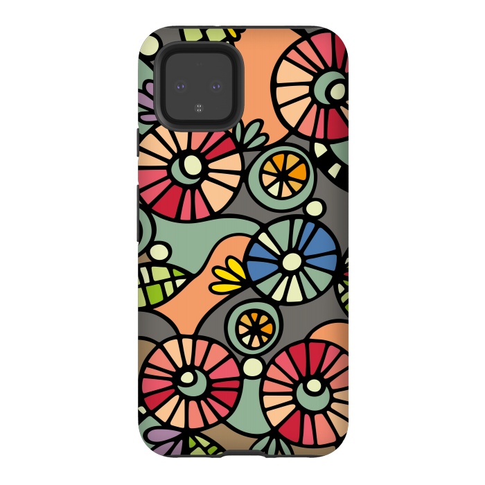Pixel 4 StrongFit Wild Flowers by Majoih