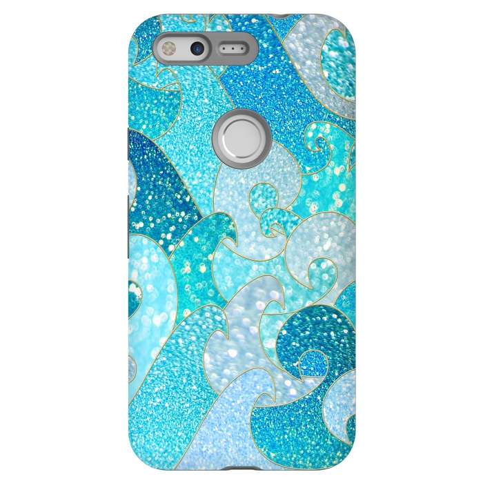 Pixel StrongFit Mermaid Ocean Glitter Waves by  Utart