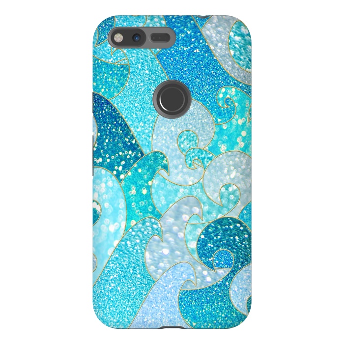 Pixel XL StrongFit Mermaid Ocean Glitter Waves by  Utart