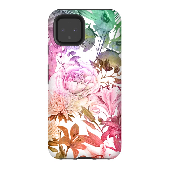 Pixel 4 StrongFit Floral Market by Creativeaxle