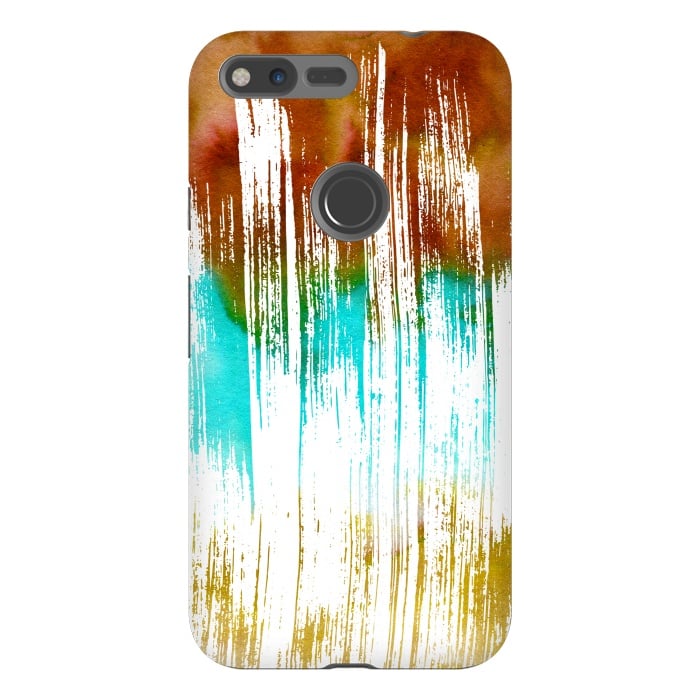 Pixel XL StrongFit Watercolor Scratches by Creativeaxle