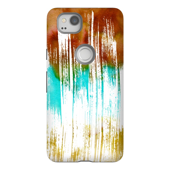 Pixel 2 StrongFit Watercolor Scratches by Creativeaxle