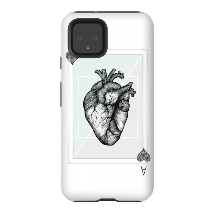 Pixel 4 StrongFit Ace of Hearts by Barlena