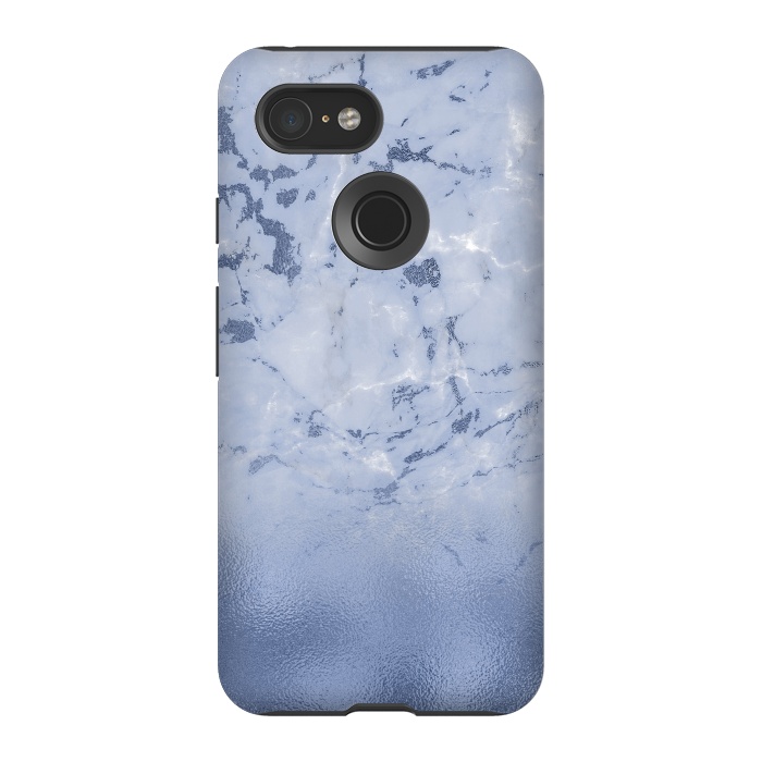 Pixel 3 StrongFit Freshness - Blue Marble Glitter  by  Utart