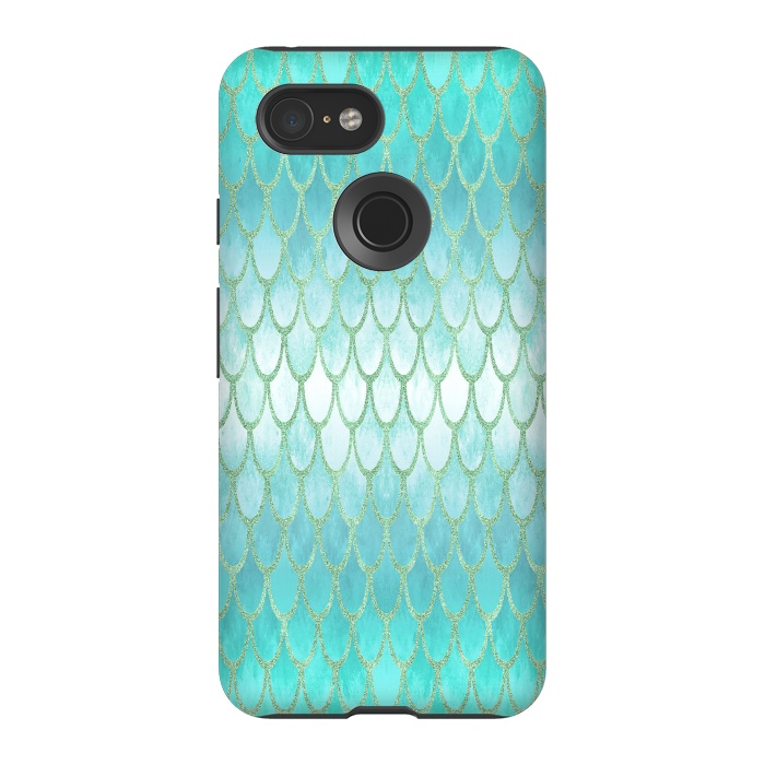 Pixel 3 StrongFit Pretty Mermaid Scales 03 by Angelika Parker