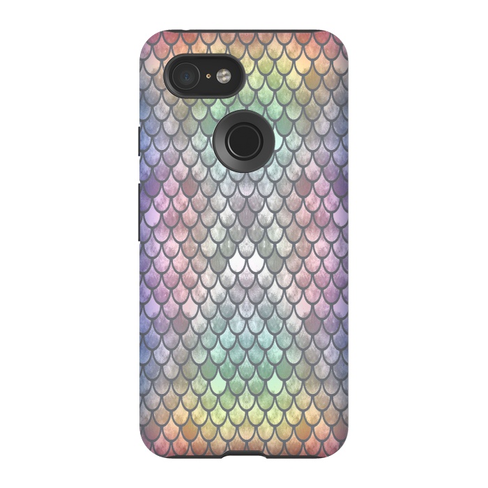Pixel 3 StrongFit Pretty Mermaid Scales 26 by Angelika Parker