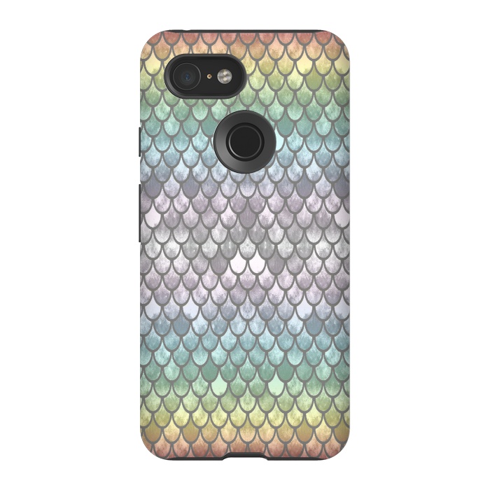 Pixel 3 StrongFit Pretty Mermaid Scales 11 by Angelika Parker
