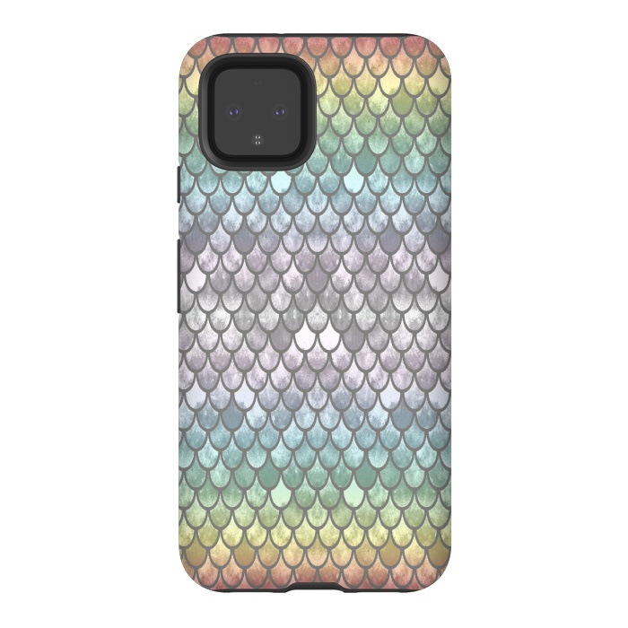 Pixel 4 StrongFit Pretty Mermaid Scales 11 by Angelika Parker