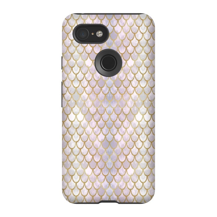 Pixel 3 StrongFit Pretty Mermaid Scales 40 by Angelika Parker