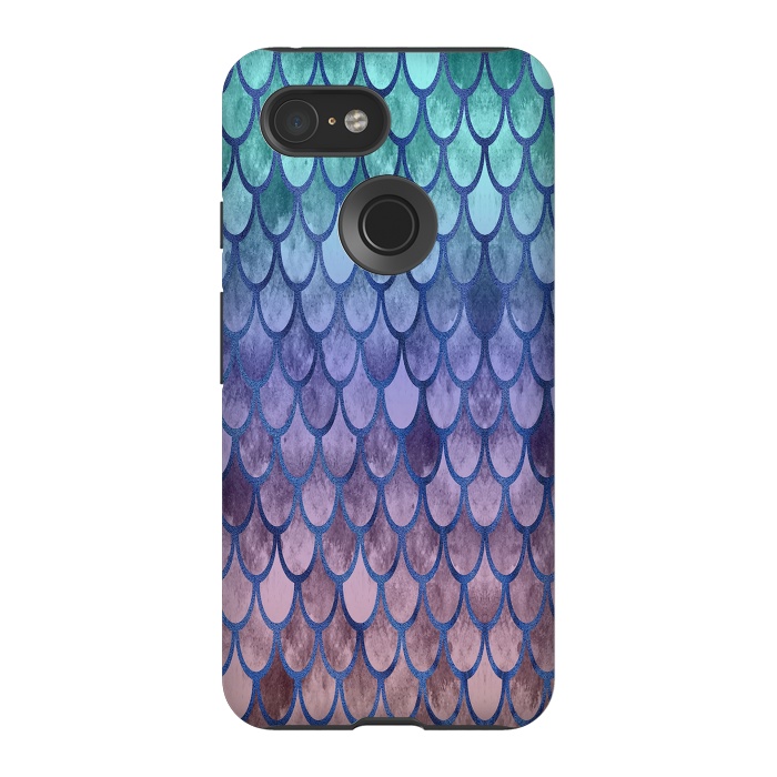 Pixel 3 StrongFit Pretty Mermaid Scales 99 by Angelika Parker
