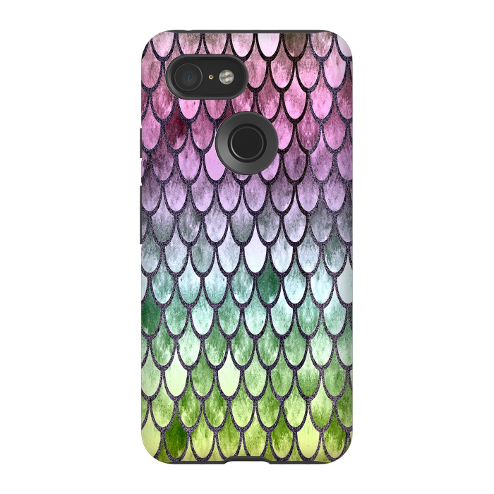 Pixel 3 StrongFit Pretty Mermaid Scales 119 by Angelika Parker