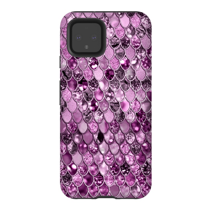 Pixel 4 StrongFit Purple and Violet Trendy Shine Mermaid Scales by  Utart