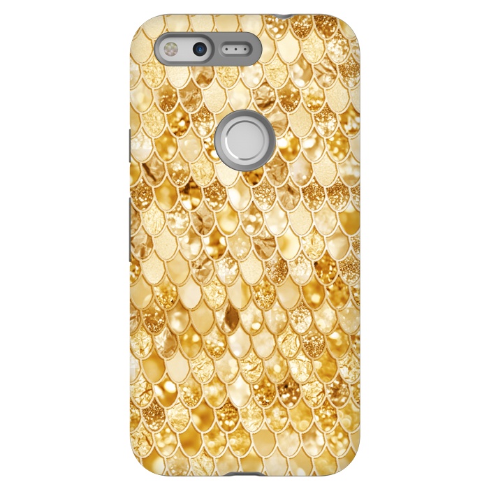 Pixel StrongFit Gold Mermaid Scales Pattern by  Utart
