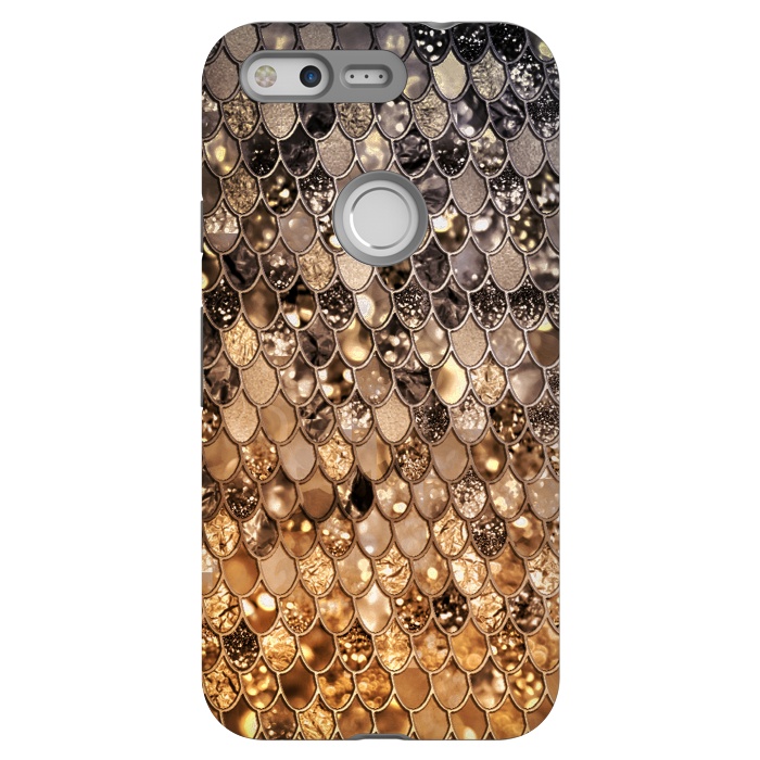 Pixel StrongFit Old Gold and Bronze Mermaid Scales Pattern by  Utart