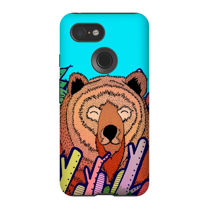 Pixel 3 StrongFit The bear in the leaves by Steve Wade (Swade)