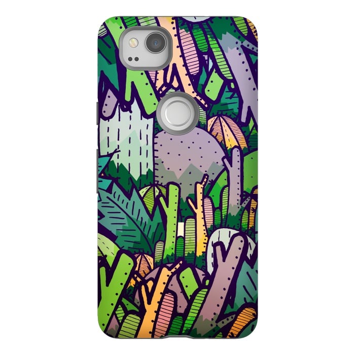 Pixel 2 StrongFit Jungle Cactus by Steve Wade (Swade)