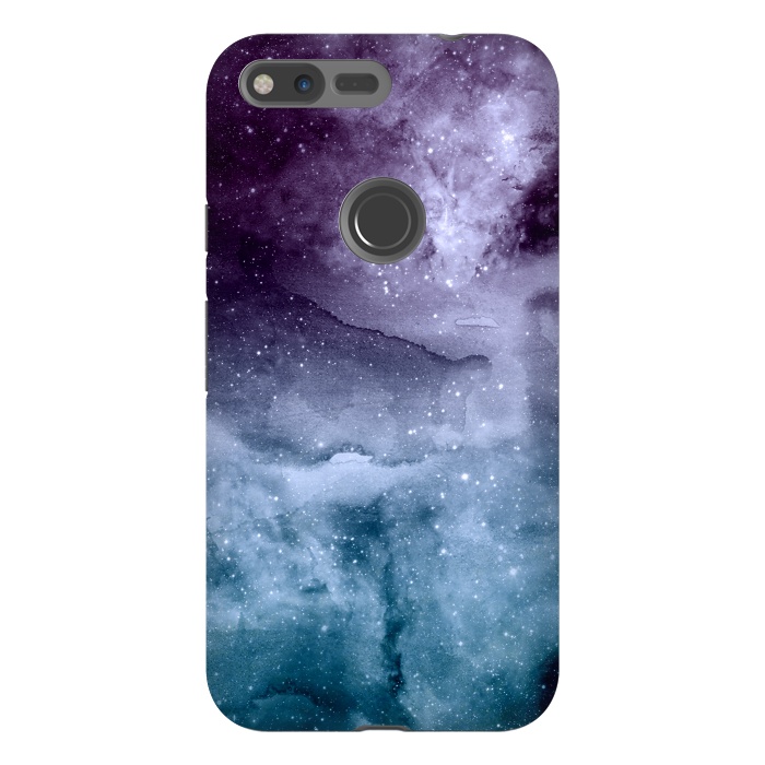 Pixel XL StrongFit Watercolor and nebula abstract design by InovArts