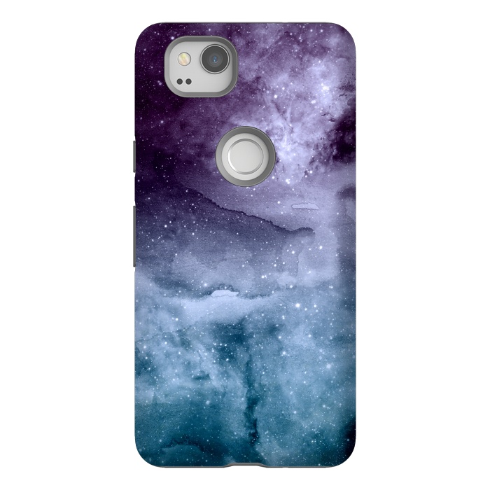 Pixel 2 StrongFit Watercolor and nebula abstract design by InovArts