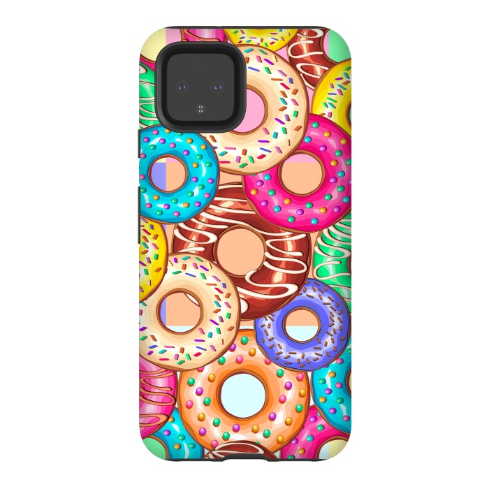 Pixel 4 StrongFit Donuts Punchy Pastel flavours by BluedarkArt