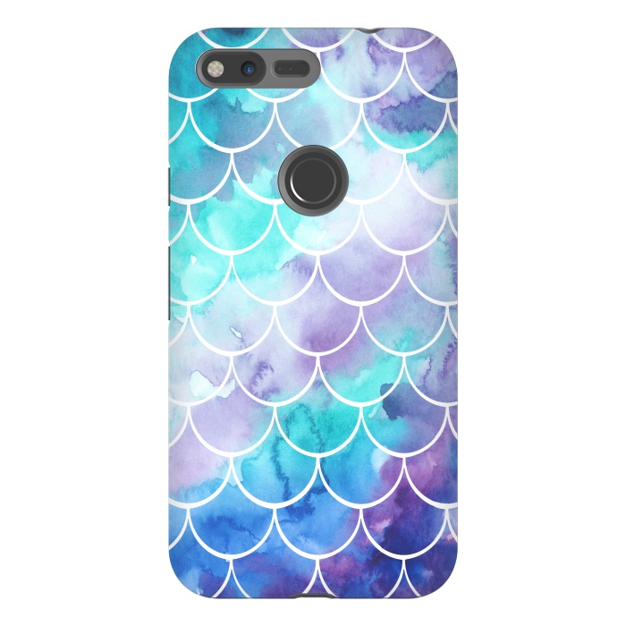 Pixel XL StrongFit Pastel Clouds Mermaids Tail by Becky Starsmore