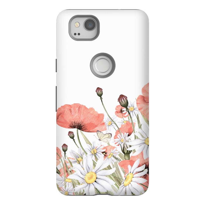 Pixel 2 StrongFit Summer Poppy and Camomile Field by  Utart