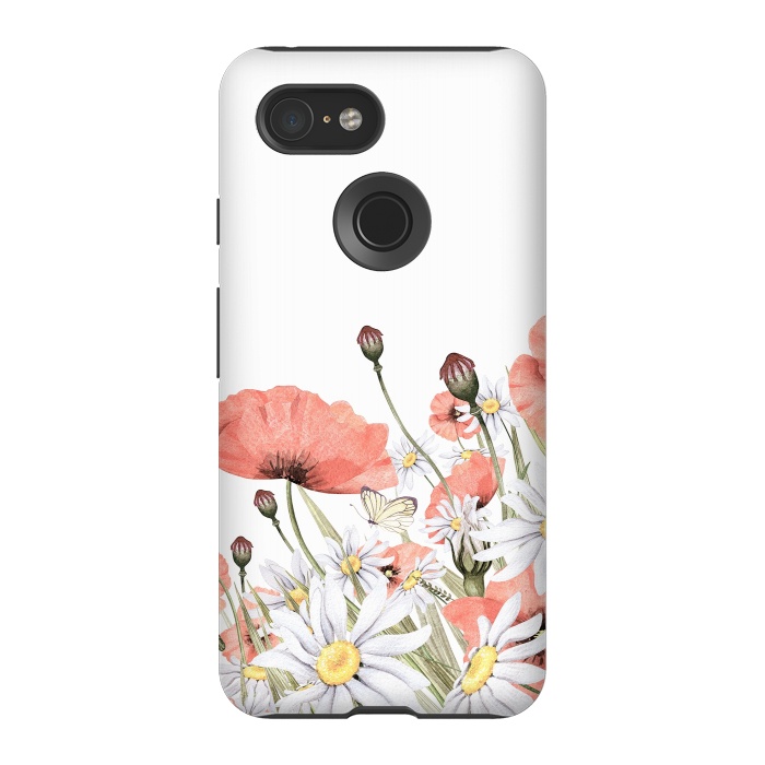 Pixel 3 StrongFit Summer Poppy and Camomile Field by  Utart
