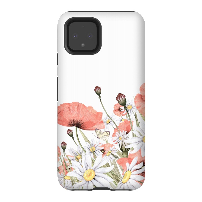 Pixel 4 StrongFit Summer Poppy and Camomile Field by  Utart