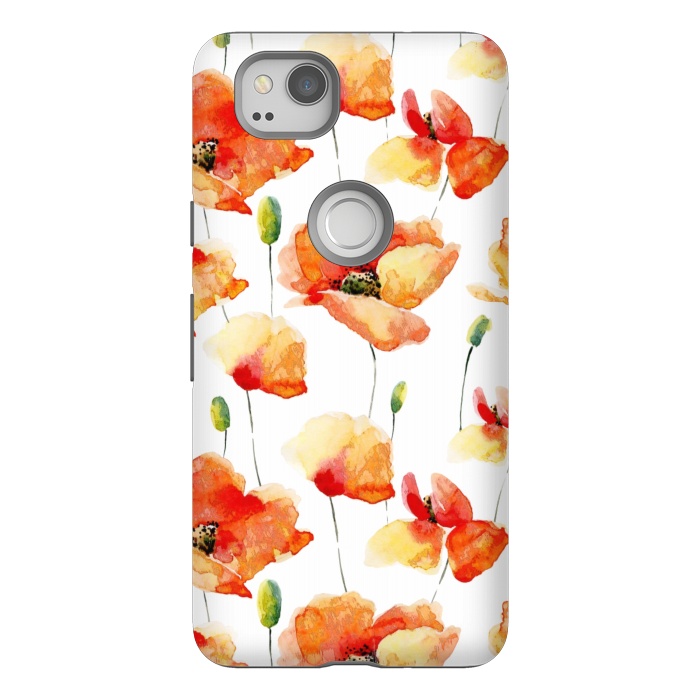 Pixel 2 StrongFit Poppies Forever by  Utart