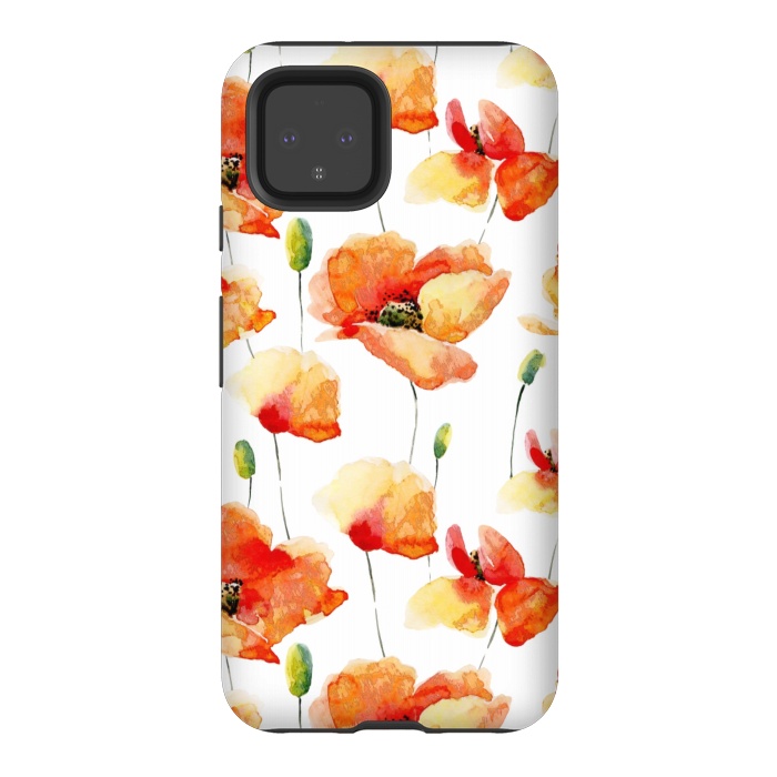 Pixel 4 StrongFit Poppies Forever by  Utart