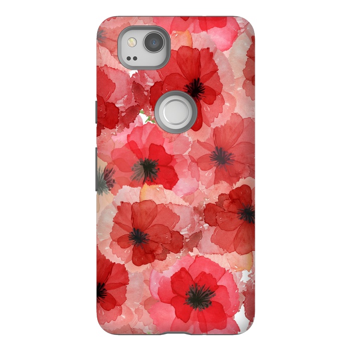 Pixel 2 StrongFit Abstract Poppy Pattern by  Utart