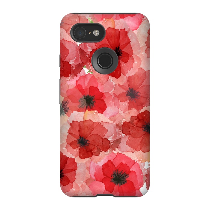 Pixel 3 StrongFit Abstract Poppy Pattern by  Utart