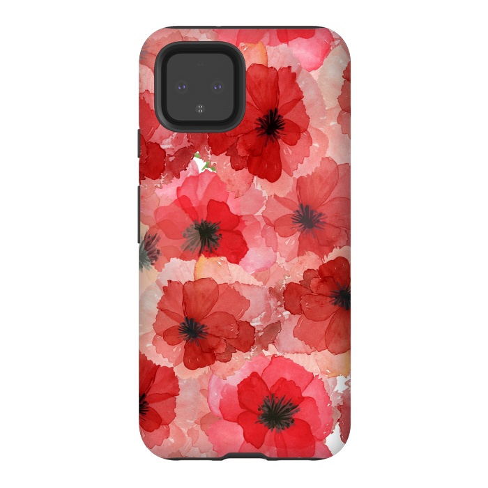 Pixel 4 StrongFit Abstract Poppy Pattern by  Utart