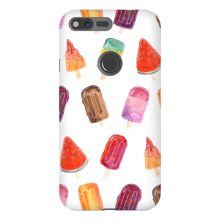 Pixel XL StrongFit Summer Popsicle Print by Becky Starsmore