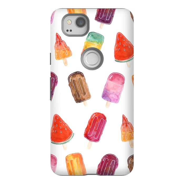 Pixel 2 StrongFit Summer Popsicle Print by Becky Starsmore