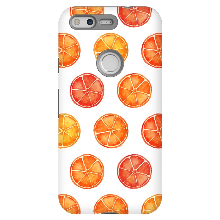Pixel StrongFit Orange Slices Citrus Print by Becky Starsmore