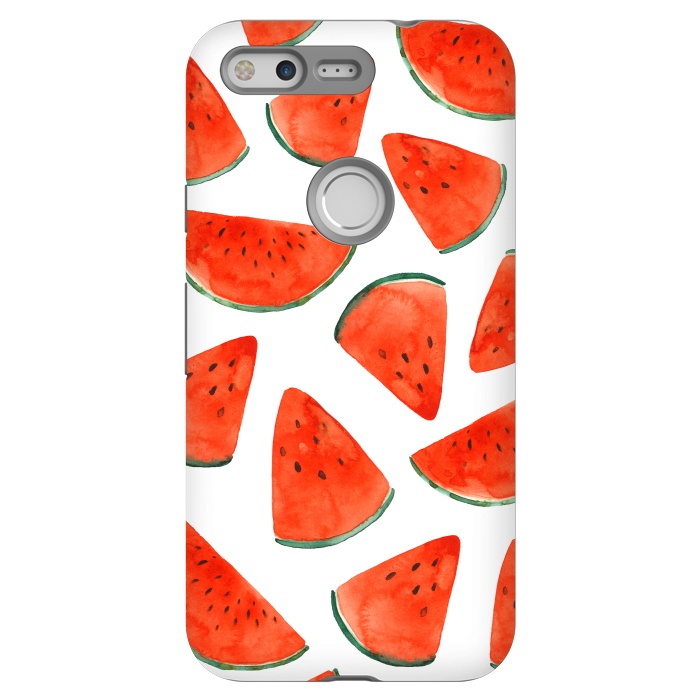 Pixel StrongFit Fruity Summer Watermelon Print by Becky Starsmore