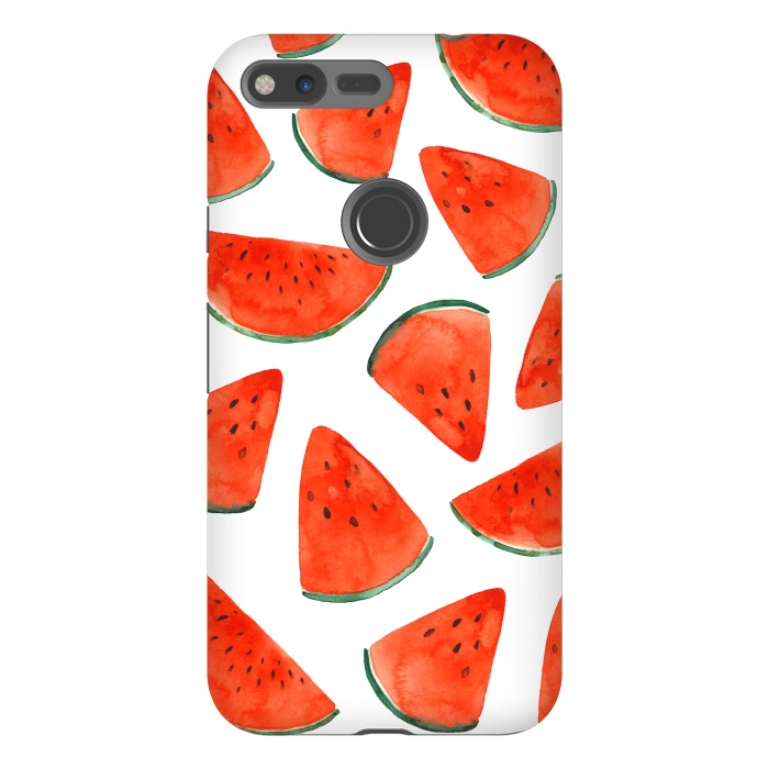 Pixel XL StrongFit Fruity Summer Watermelon Print by Becky Starsmore