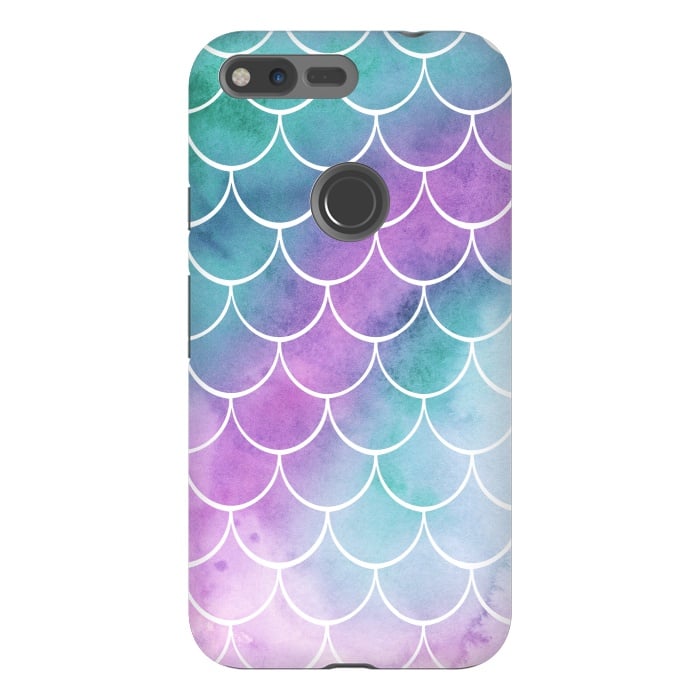 Pixel XL StrongFit Dreamy Pastel Mermaid Scales by Becky Starsmore