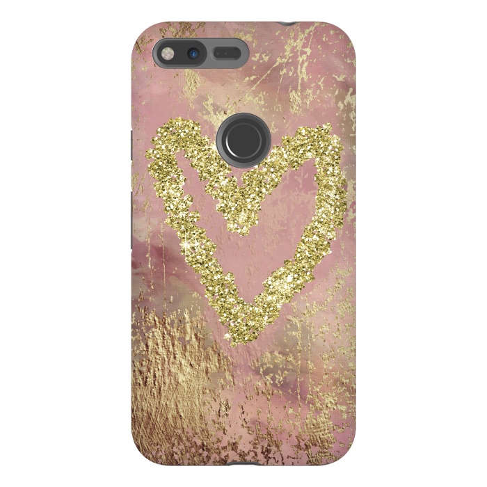 Pixel XL StrongFit Sparkling Heart by Andrea Haase