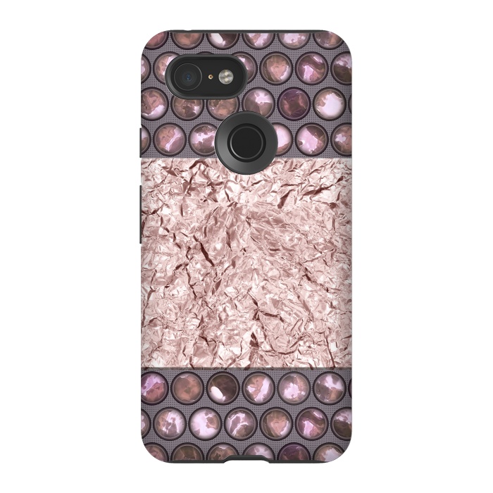 Pixel 3 StrongFit Rose Gold Shiny Elegance by Andrea Haase